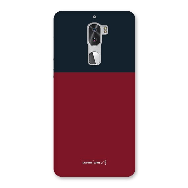 Maroon and Navy Blue Back Case for Coolpad Cool 1