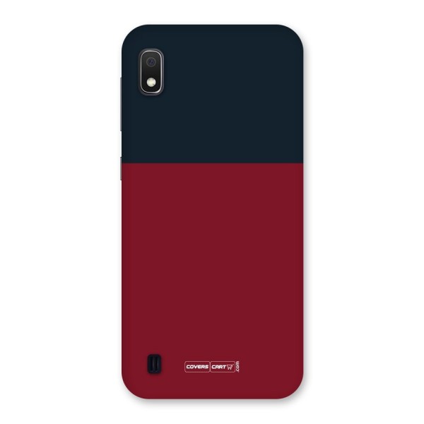 Maroon and Navy Blue Back Case for Galaxy A10