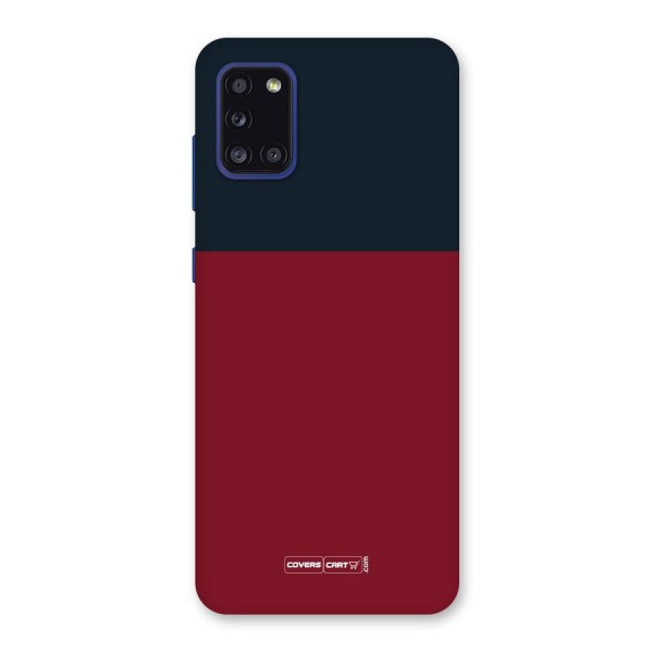Maroon and Navy Blue Back Case for Galaxy A31