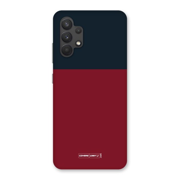 Maroon and Navy Blue Back Case for Galaxy A32