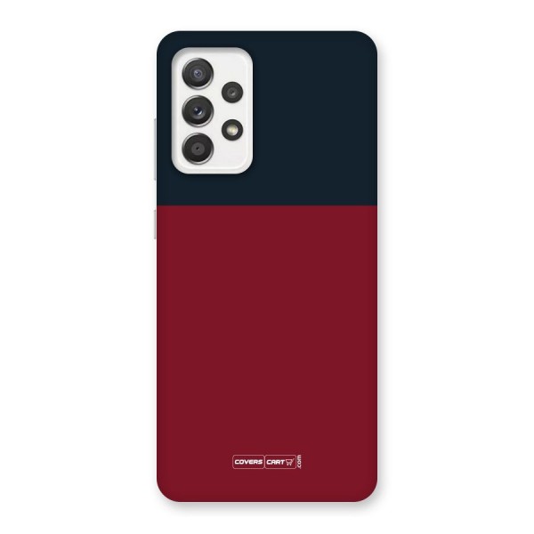 Maroon and Navy Blue Back Case for Galaxy A52