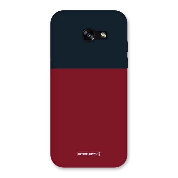 Maroon and Navy Blue Back Case for Galaxy A5 2017