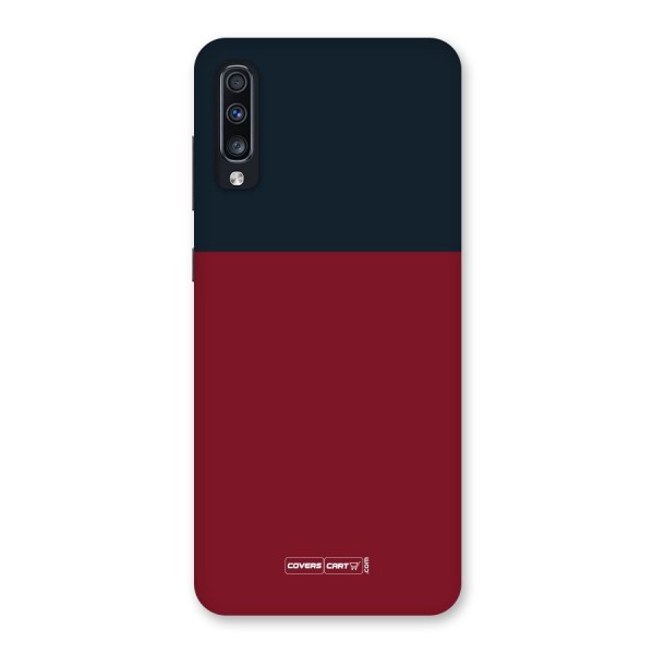 Maroon and Navy Blue Back Case for Galaxy A70