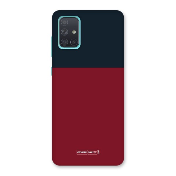 Maroon and Navy Blue Back Case for Galaxy A71