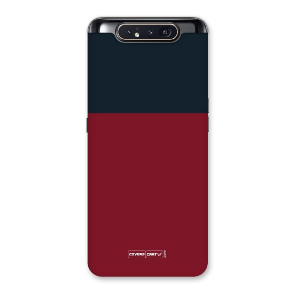Maroon and Navy Blue Back Case for Galaxy A80
