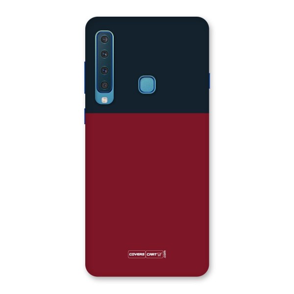 Maroon and Navy Blue Back Case for Galaxy A9 (2018)
