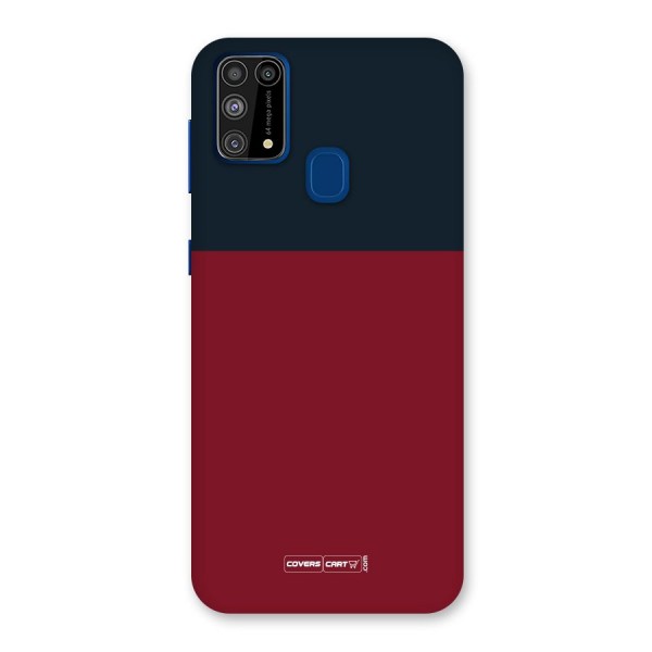 Maroon and Navy Blue Back Case for Galaxy F41
