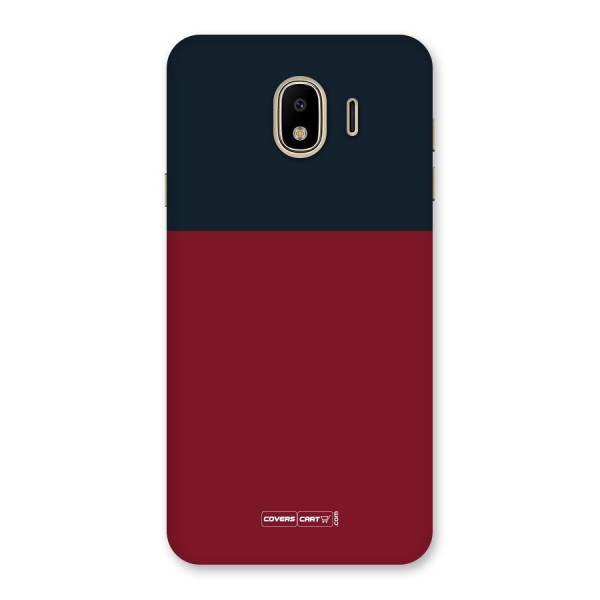 Maroon and Navy Blue Back Case for Galaxy J4