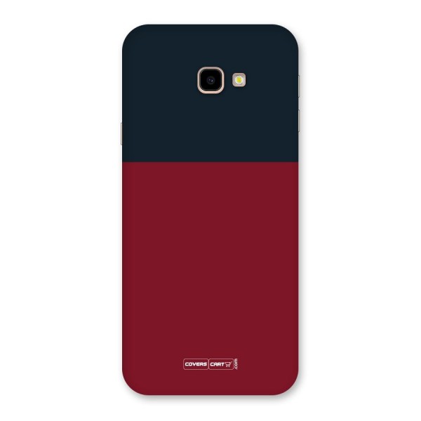 Maroon and Navy Blue Back Case for Galaxy J4 Plus