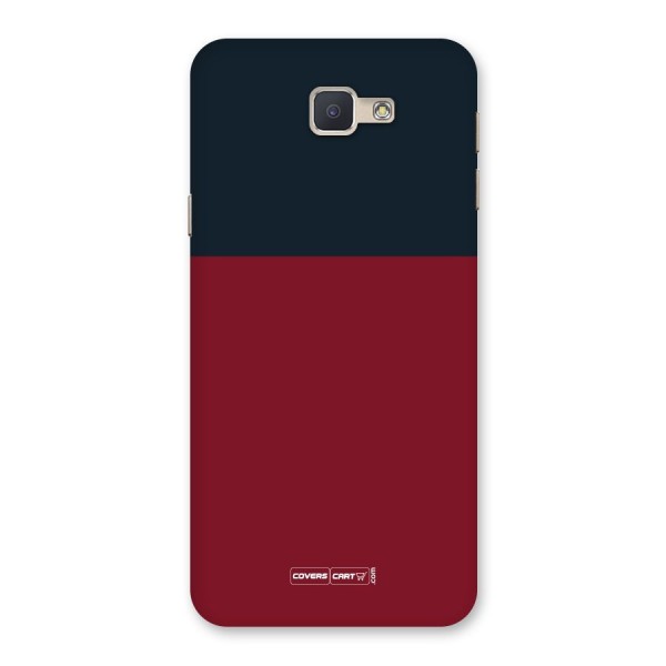 Maroon and Navy Blue Back Case for Galaxy J5 Prime