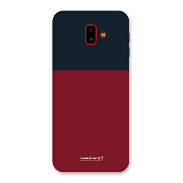 Maroon and Navy Blue Back Case for Galaxy J6 Plus