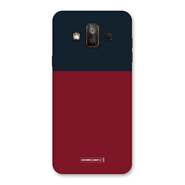 Maroon and Navy Blue Back Case for Galaxy J7 Duo