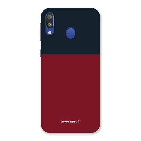 Maroon and Navy Blue Back Case for Galaxy M20