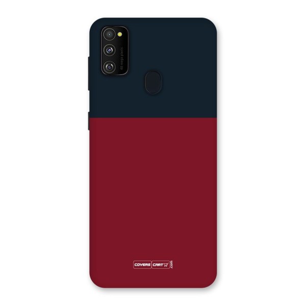 Maroon and Navy Blue Back Case for Galaxy M21