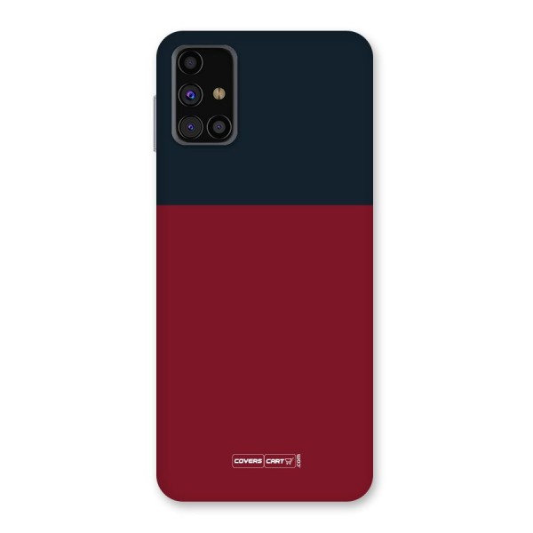 Maroon and Navy Blue Back Case for Galaxy M31s