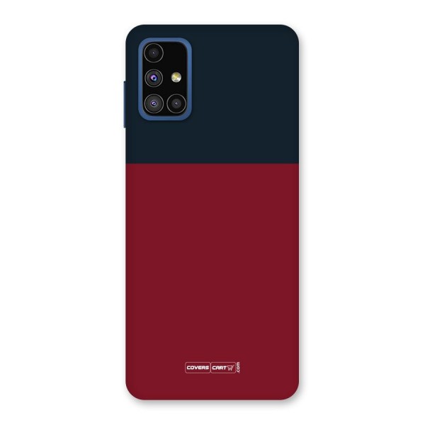 Maroon and Navy Blue Back Case for Galaxy M51