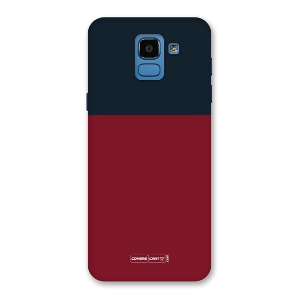 Maroon and Navy Blue Back Case for Galaxy On6
