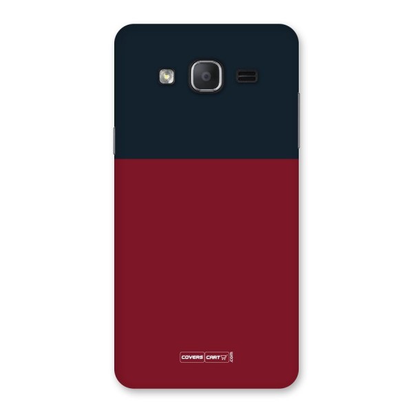Maroon and Navy Blue Back Case for Galaxy On7 2015