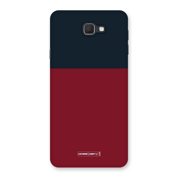 Maroon and Navy Blue Back Case for Galaxy On7 2016