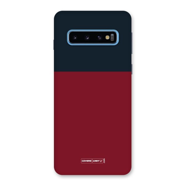 Maroon and Navy Blue Back Case for Galaxy S10