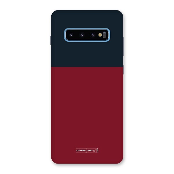Maroon and Navy Blue Back Case for Galaxy S10 Plus