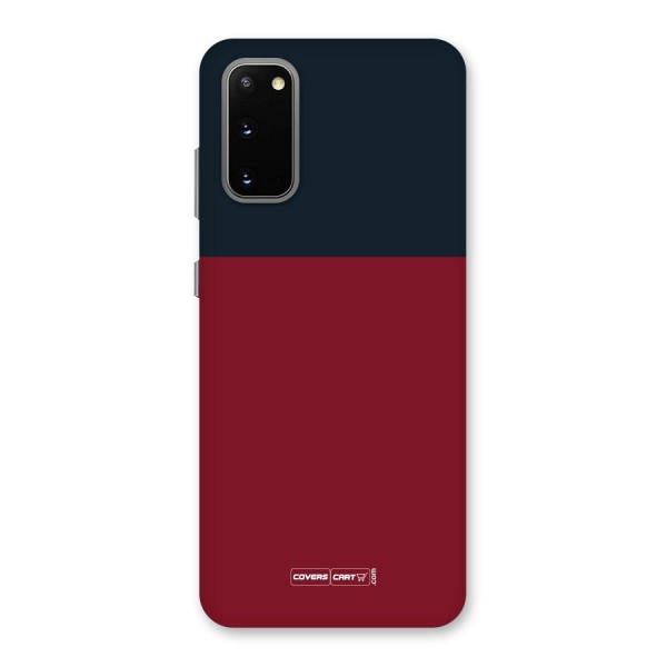 Maroon and Navy Blue Back Case for Galaxy S20