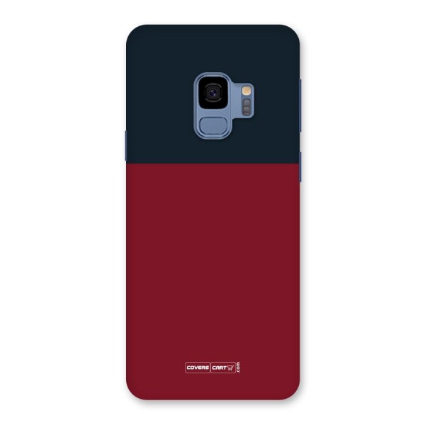 Maroon and Navy Blue Back Case for Galaxy S9