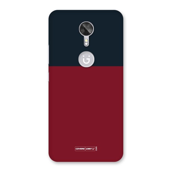 Maroon and Navy Blue Back Case for Gionee A1