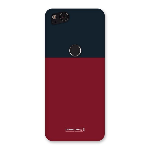 Maroon and Navy Blue Back Case for Google Pixel 2