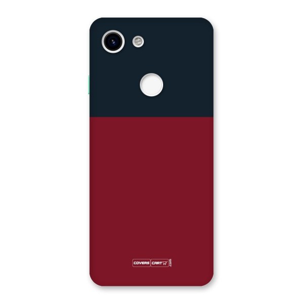 Maroon and Navy Blue Back Case for Google Pixel 3