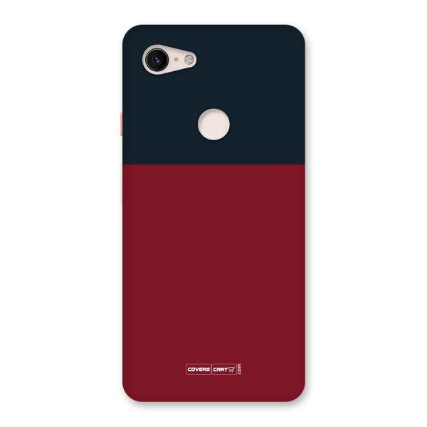 Maroon and Navy Blue Back Case for Google Pixel 3 XL