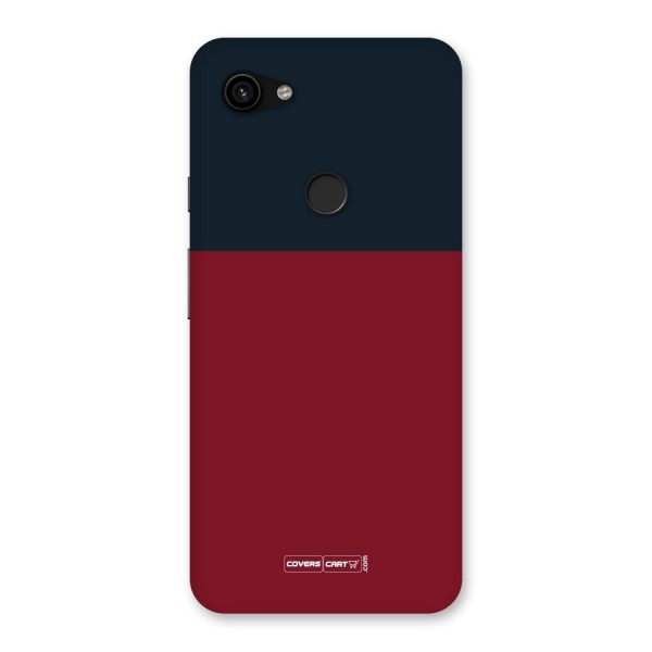Maroon and Navy Blue Back Case for Google Pixel 3a XL