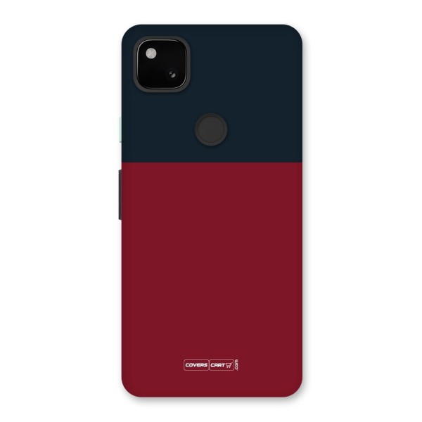 Maroon and Navy Blue Back Case for Google Pixel 4a