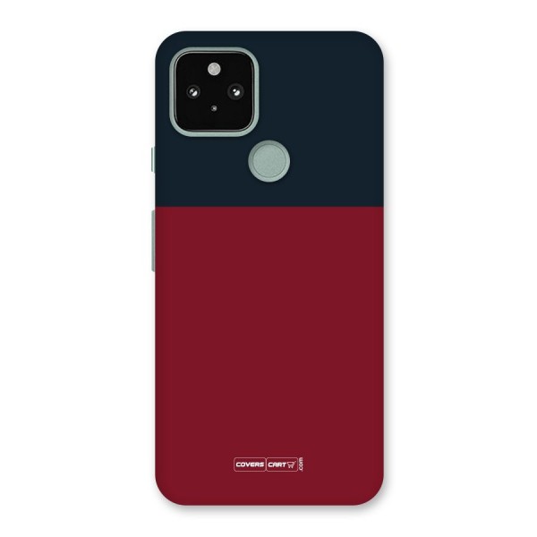 Maroon and Navy Blue Back Case for Google Pixel 5
