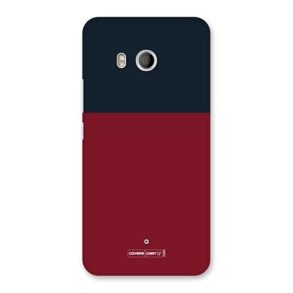 Maroon and Navy Blue Back Case for HTC U11