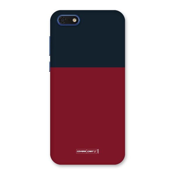 Maroon and Navy Blue Back Case for Honor 7s