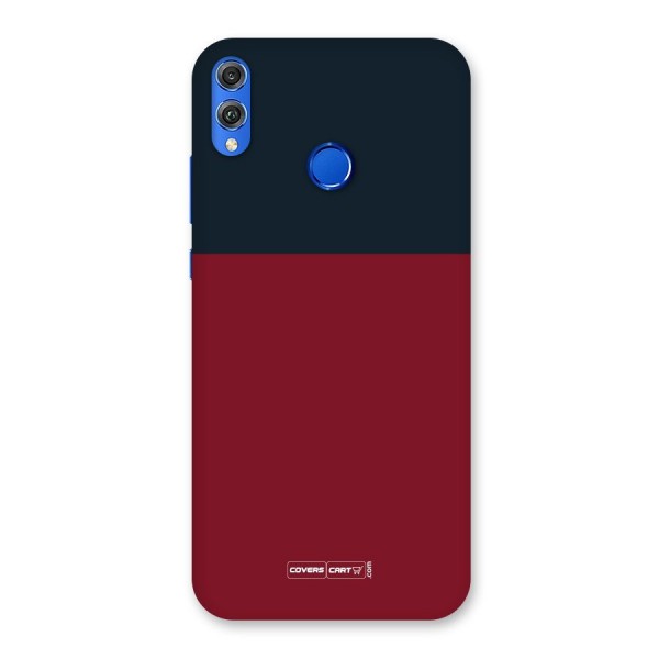 Maroon and Navy Blue Back Case for Honor 8X