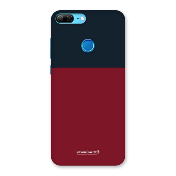 Maroon and Navy Blue Back Case for Honor 9 Lite