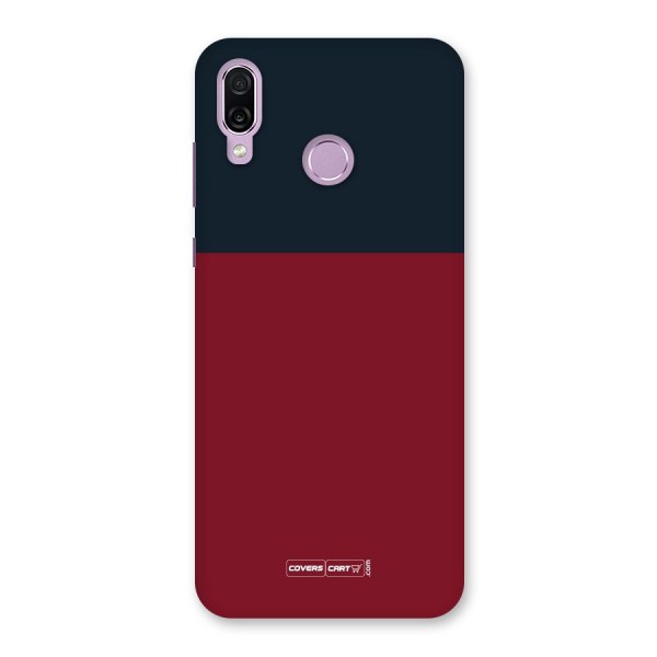 Maroon and Navy Blue Back Case for Honor Play