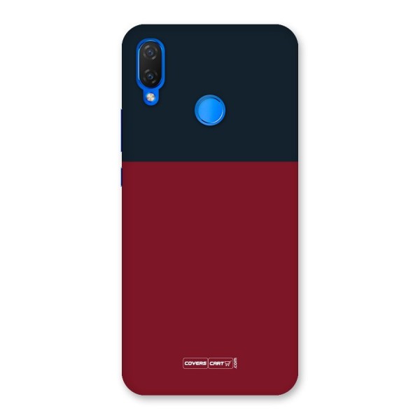 Maroon and Navy Blue Back Case for Huawei P Smart+