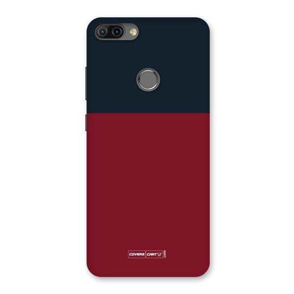 Maroon and Navy Blue Back Case for Infinix Hot 6 Pro