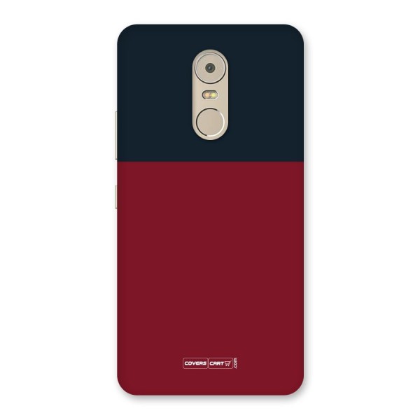 Maroon and Navy Blue Back Case for Lenovo K6 Note