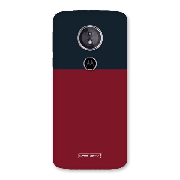 Maroon and Navy Blue Back Case for Moto E5