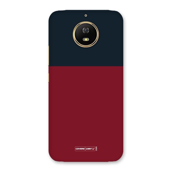 Maroon and Navy Blue Back Case for Moto G5s