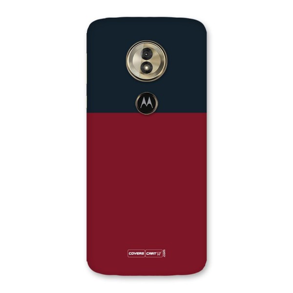 Maroon and Navy Blue Back Case for Moto G6 Play