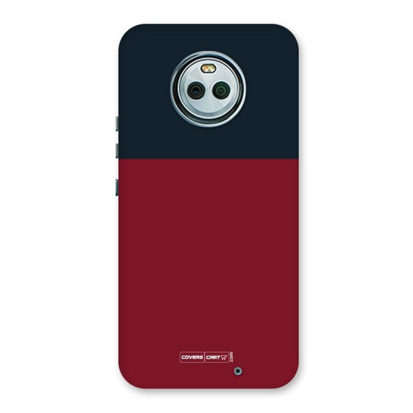 Maroon and Navy Blue Back Case for Moto X4