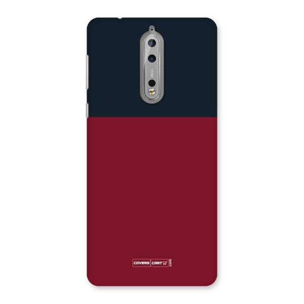 Maroon and Navy Blue Back Case for Nokia 8
