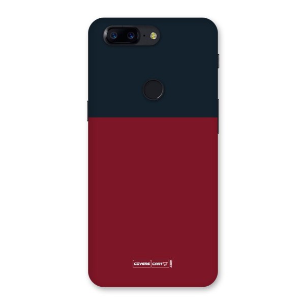 Maroon and Navy Blue Back Case for OnePlus 5T