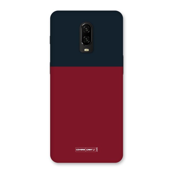 Maroon and Navy Blue Back Case for OnePlus 6T