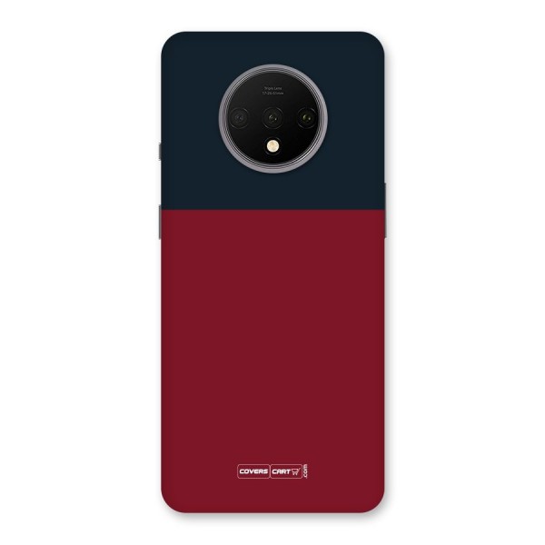 Maroon and Navy Blue Back Case for OnePlus 7T